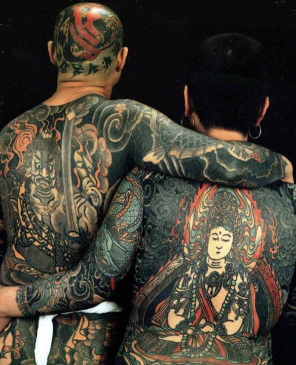 Japanese full body suit tattoo design