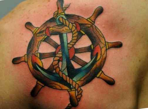 Ship wheel tattoo meaning