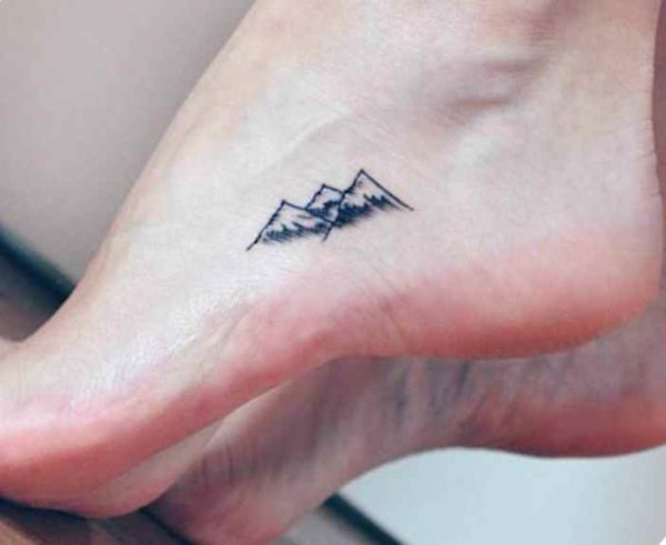 Small tattoo design Mountain