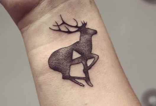 Deer Wrist Tattoo