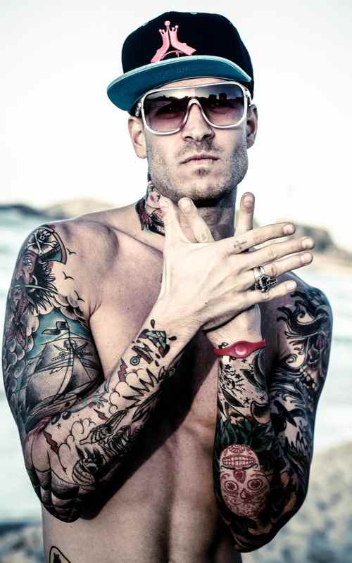 Cool tattoo man