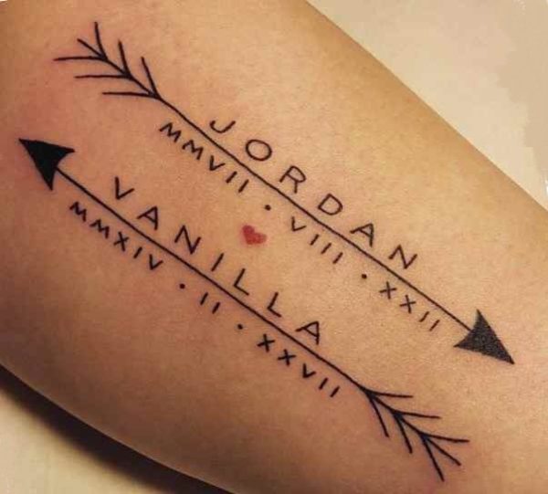 Cool tattoo names and arrows