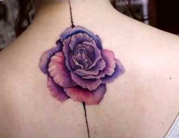 Upper back flower tattoo designs