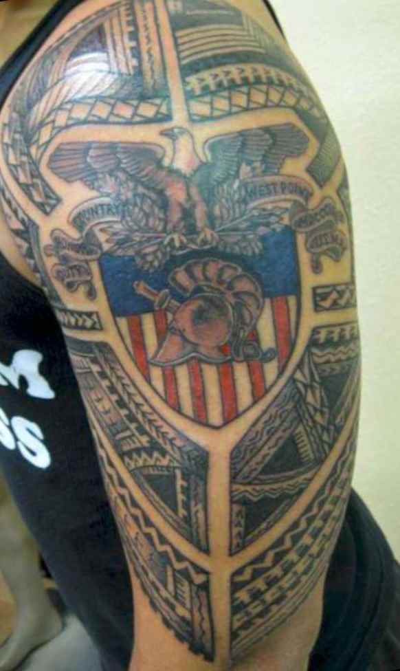 Tattoo for man on shoulder
