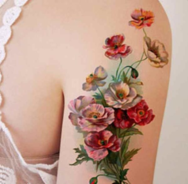 Flower tattoo designs simple