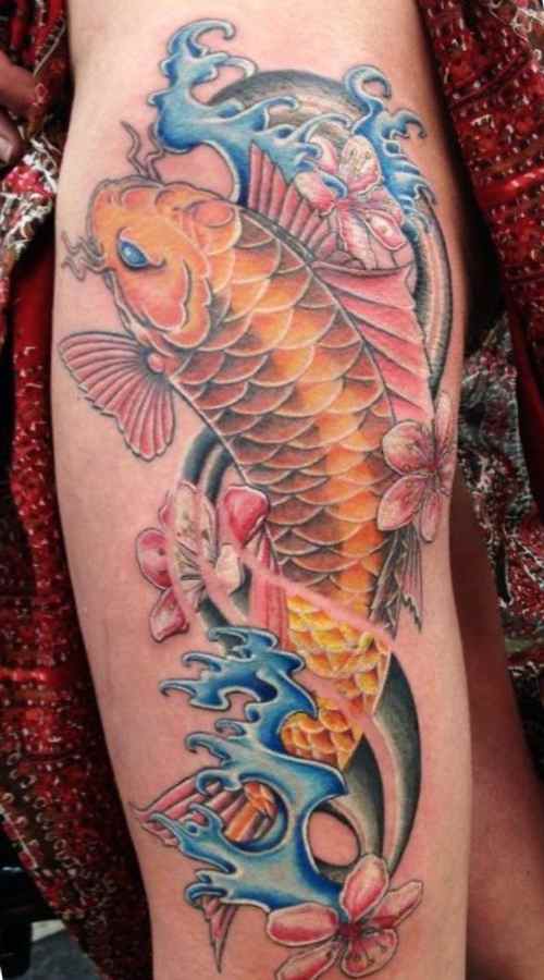 Koi fish dragon tattoo