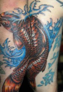 Koi fish outline tattoo designs