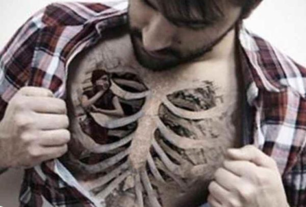 Tattoo the idea of a dead man's rib