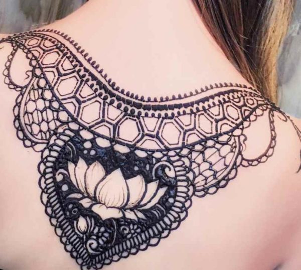 Henna tattoo designs back