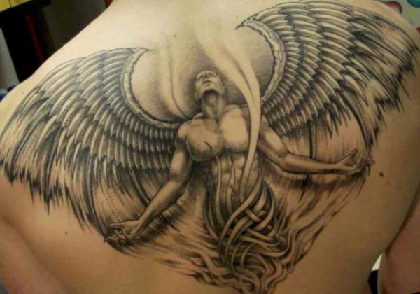 Tattoo of angel back