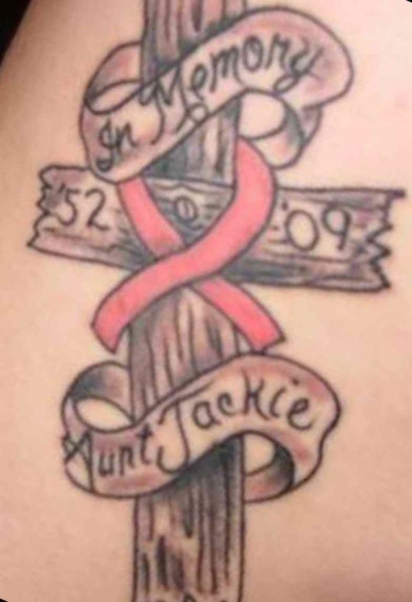 Breast cancer temporary tattoos