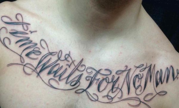 Chest tattoos for men quotes