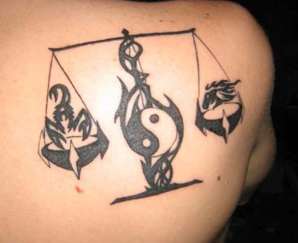 Cute meaningful Libra tattoo