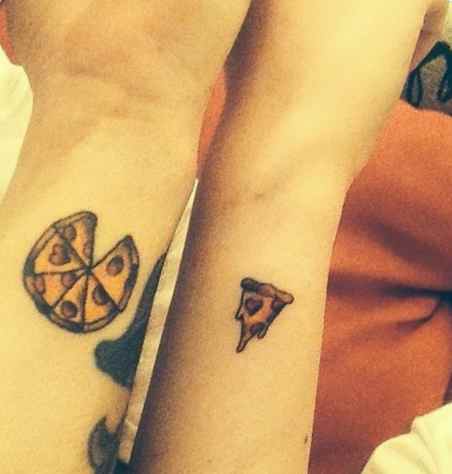 Cute meaningful matching tattoo