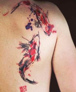 Koi fish cool tattoo