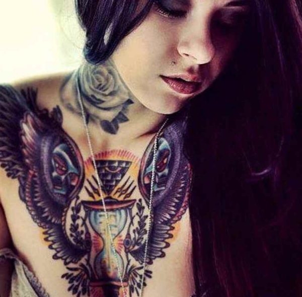 Chest tattoos female picture