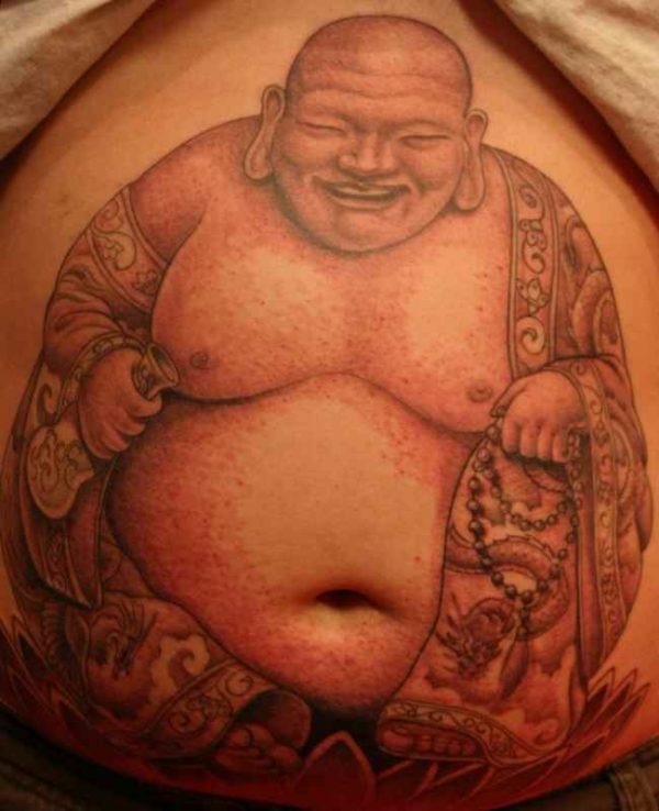 Fat Buddha tattoo meaning