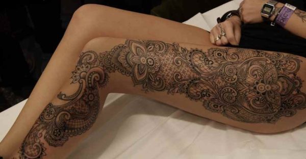 Female tattoo ideas leg