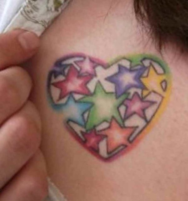 Female tattoo heart