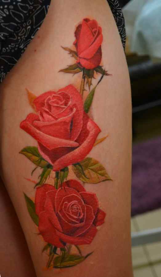 Rose female tattoo ideas