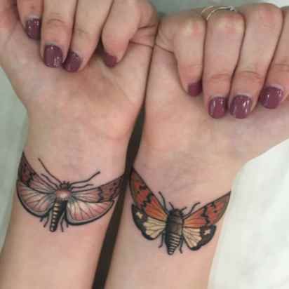 Butterfly tattoo wrist