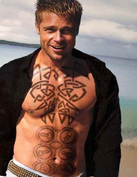 Tattoo henna Brad Pitt