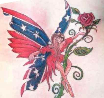 Rebel butterfly tattoo