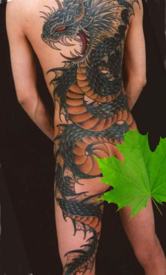 Full body dragon tattoo designs