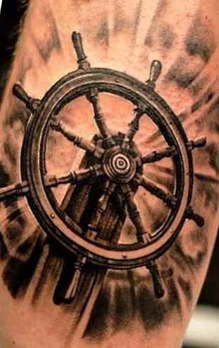 Tattoo ship wheel meaning