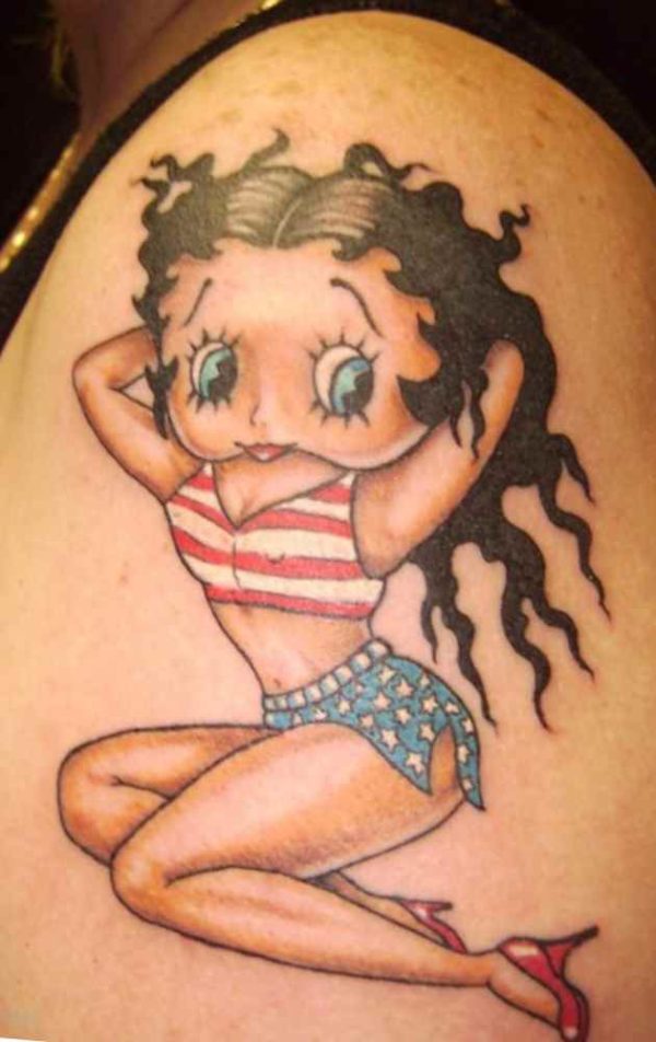 Betty Boop America tattoo