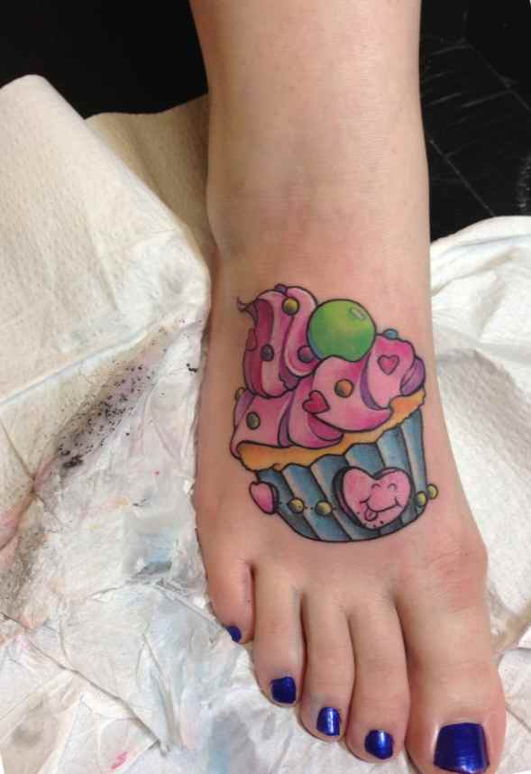Sweet cupcake tattoo