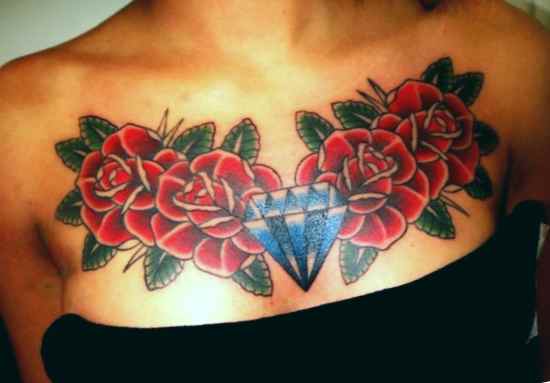Diamond and rose tattoo meaning