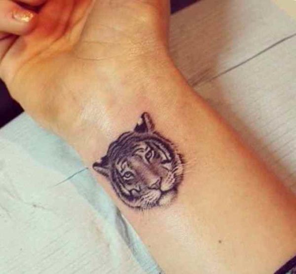 Tiger Tattoo On Wrist