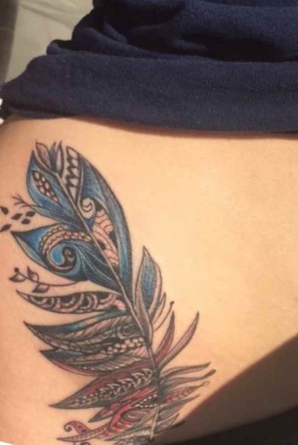 Cute tattoo for girls on hip