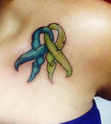 Two ribbons of tattoo
