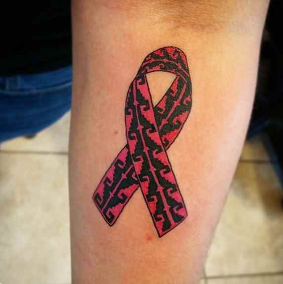 Ribbon tattoo