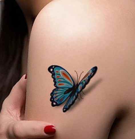 Butterfly tattoo design shoulder