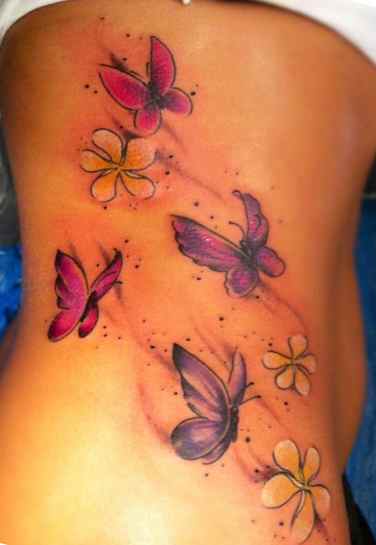 Butterfly tattoo design side