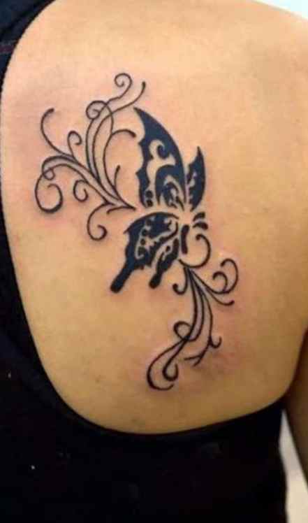 Butterfly tribal tattoo designs