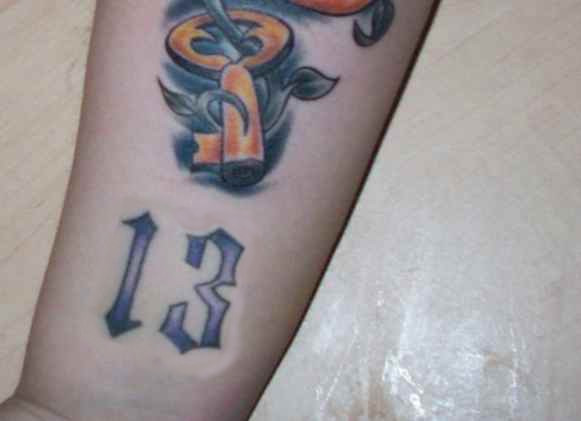 Cool tattoo number designs