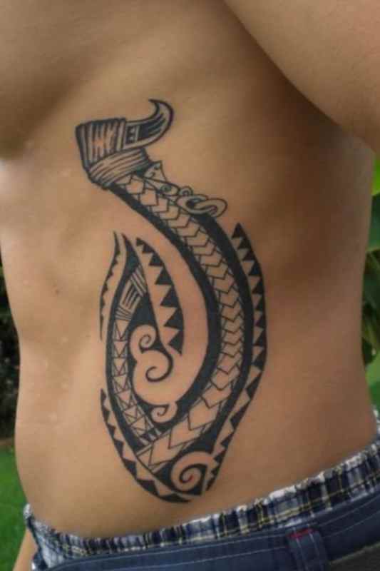 Cool tattoo on ribs