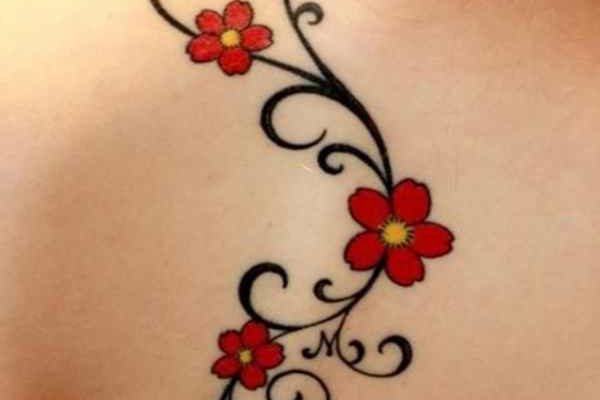 Tattoo flower vines designs