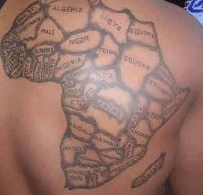 African tribal tattoo