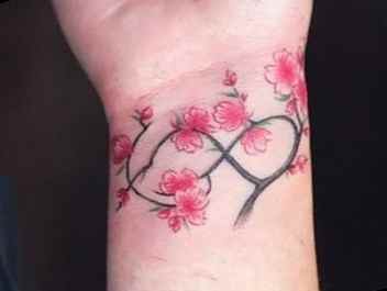Flower tattoo designs for side of hand