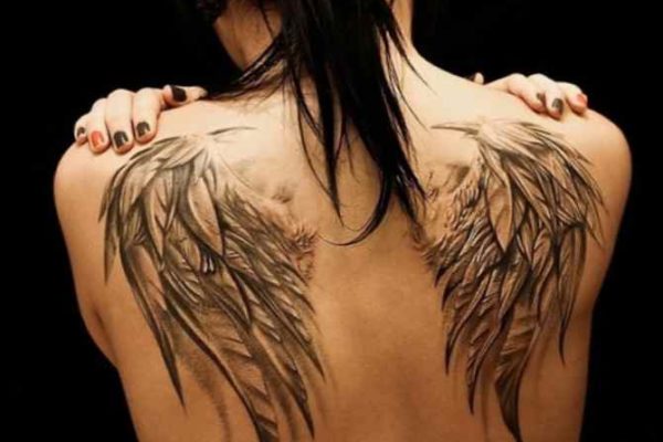 Tattoo of angel wings