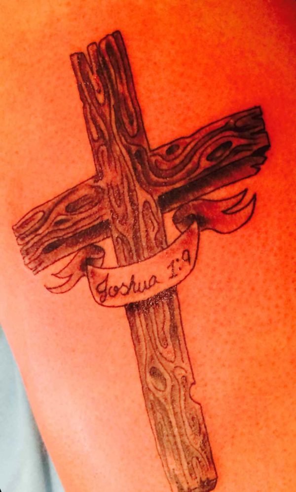 Joshua 1-9 Bible Verse Tattoo