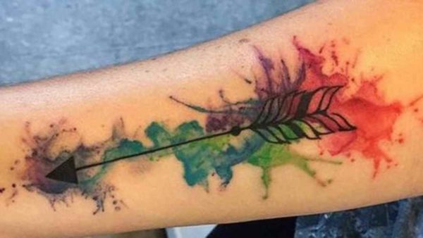 Arrow Colored tattoo designs