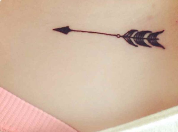 Arrow tattoo placement