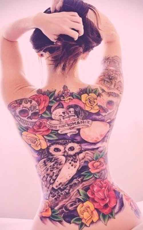 Awesome tattoo for girls back