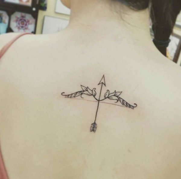 Bow and arrow tattoo